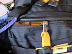 Pack's outer, secondary pocket